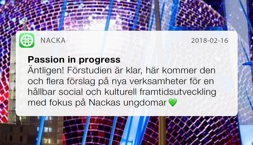 Passion in progress – Förstudie